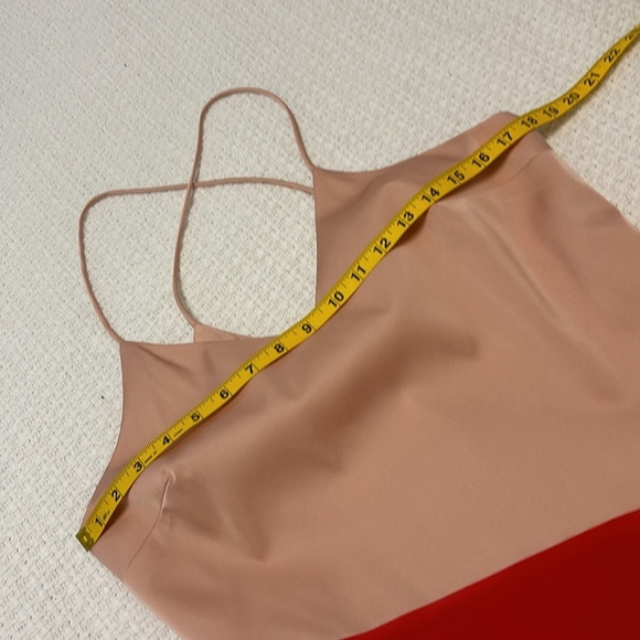 CUSHNIE X Target satin dress sleeveless lined pleated skirt pink red size 12 NEW - Picture 8 of 12